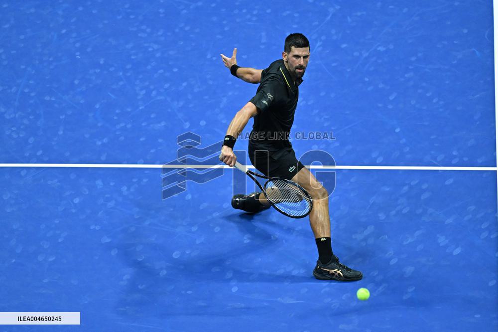 2025 US Open Tennis - Day 1 - Novak Djokovic Vs Learner Tien