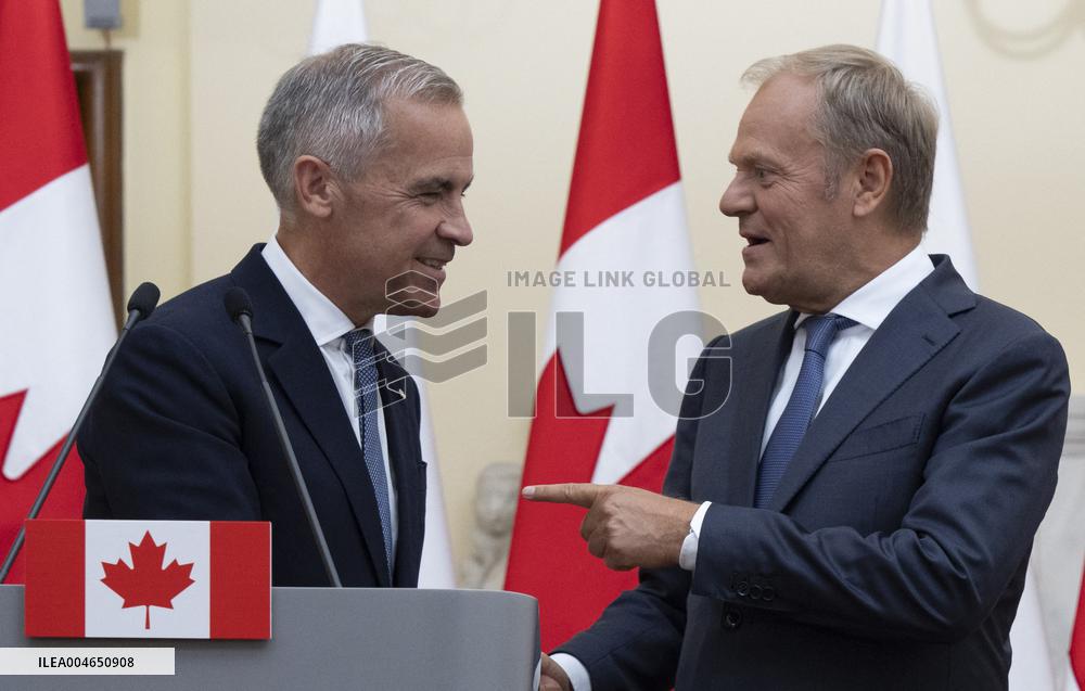 Canadian PM Carney Meets Polish PM Tusk - Warsaw