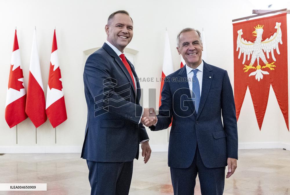 Canadian PM Carney Meets Polish PM Tusk - Warsaw