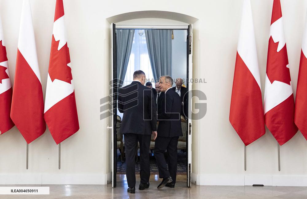 Canadian PM Carney Meets Polish PM Tusk - Warsaw