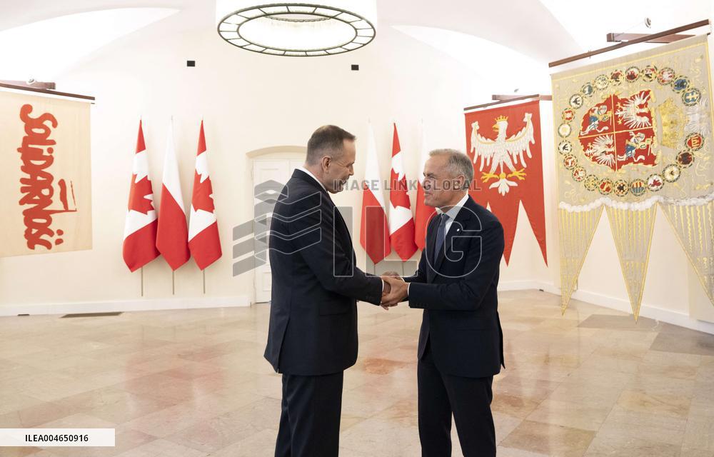 Canadian PM Carney Meets Polish PM Tusk - Warsaw