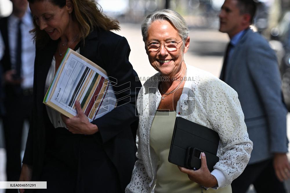 French PM Francois Bayrou presser in Paris FA