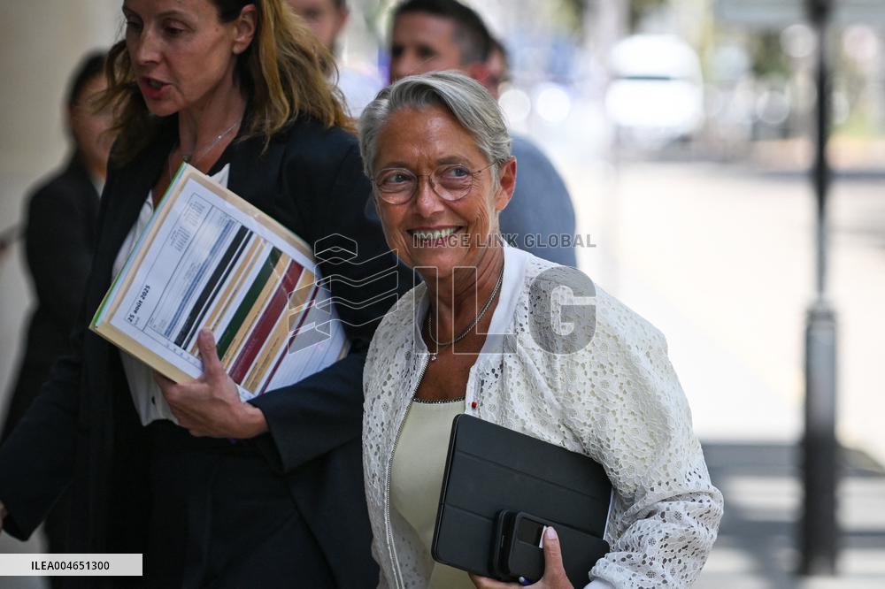 French PM Francois Bayrou presser in Paris FA