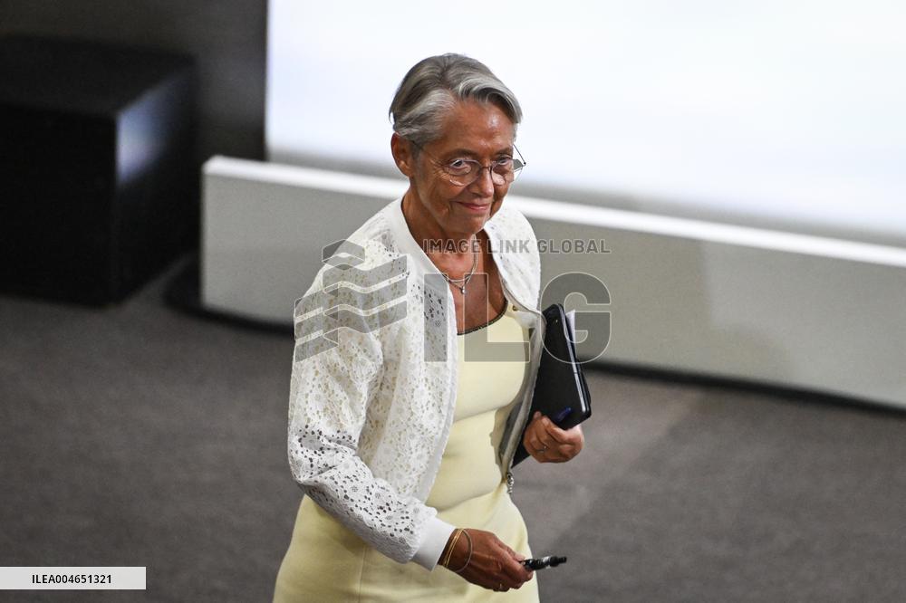 French PM Francois Bayrou presser in Paris FA