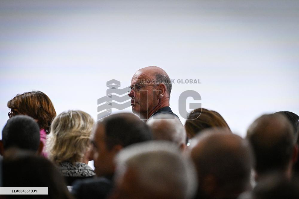 French PM Francois Bayrou presser in Paris FA