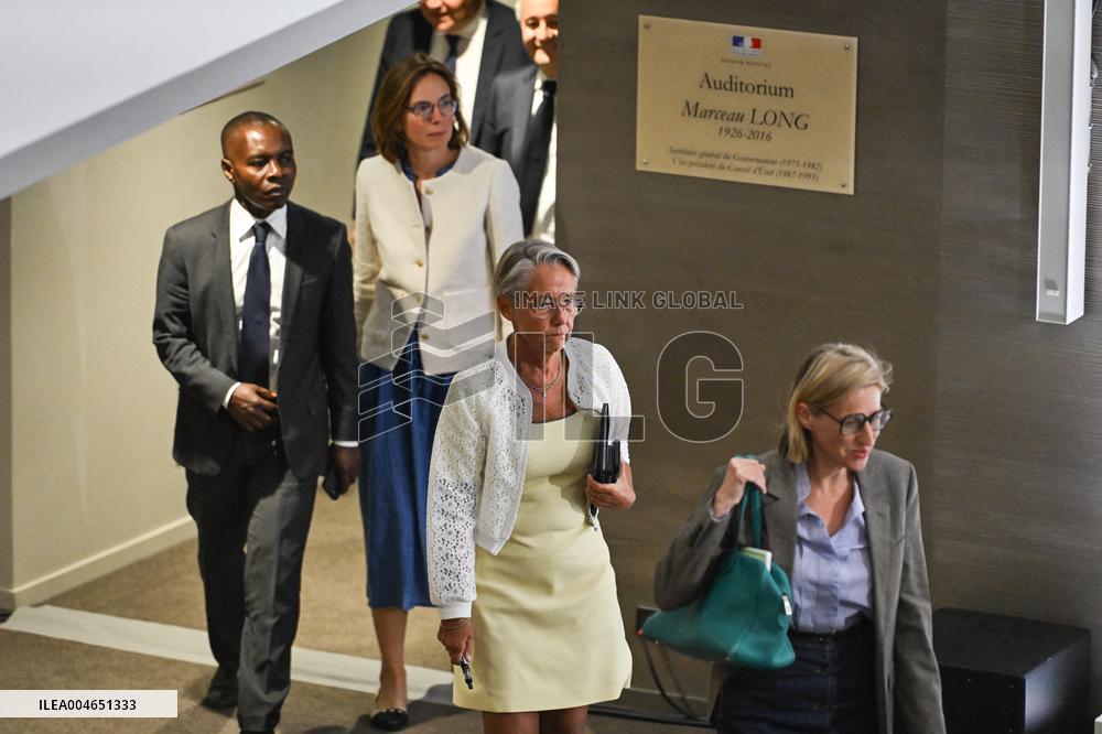 French PM Francois Bayrou presser in Paris FA