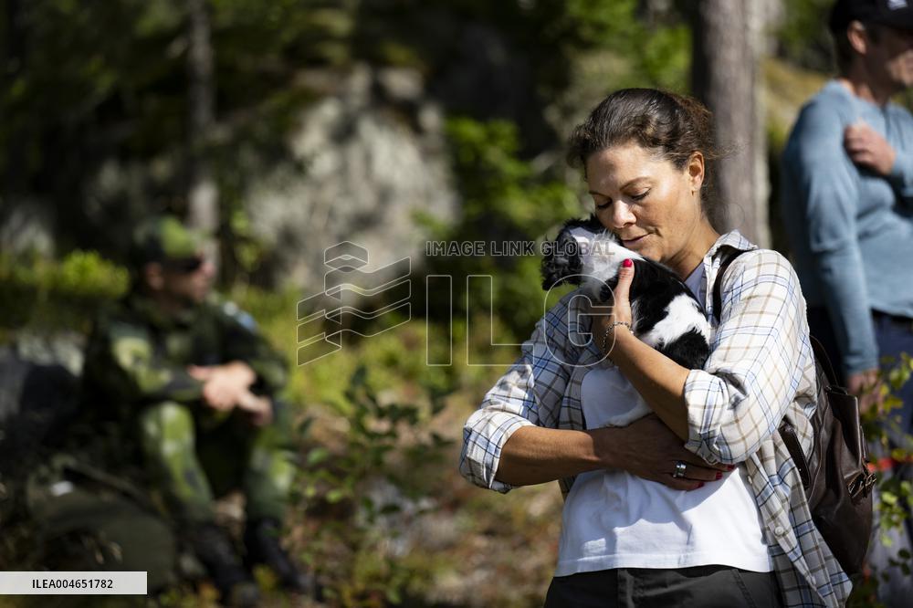 CROWN PRINCESS IN BJÖRNLANDETA NATURE RESERVE