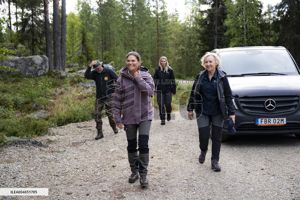 CROWN PRINCESS IN BJÖRNLANDETA NATURE RESERVE