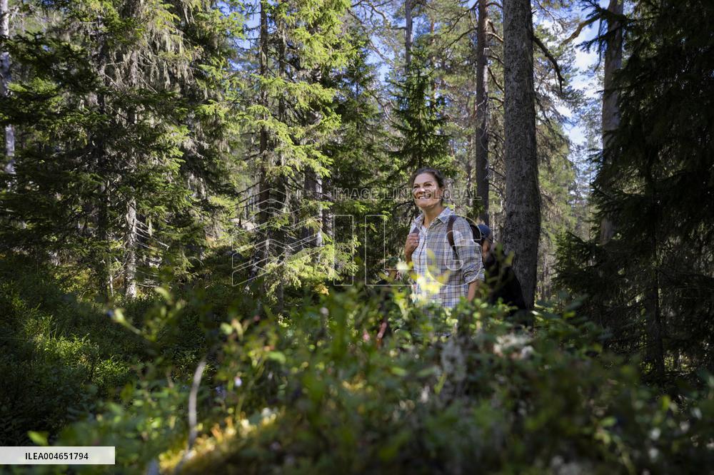 CROWN PRINCESS IN BJÖRNLANDETA NATURE RESERVE
