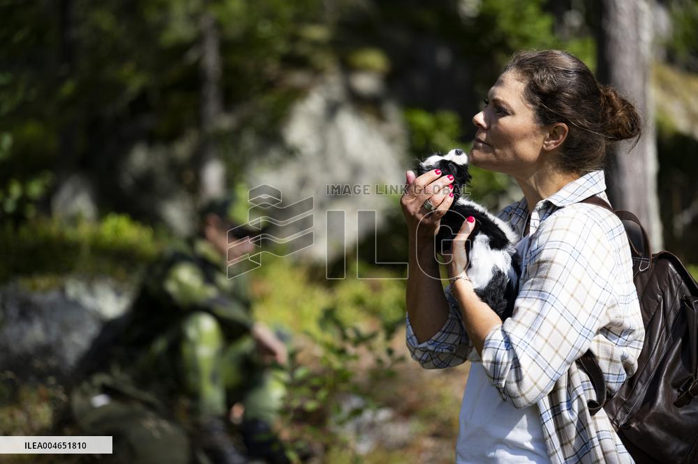 CROWN PRINCESS IN BJÖRNLANDETA NATURE RESERVE