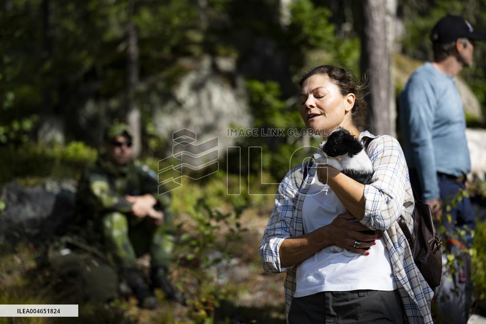 CROWN PRINCESS IN BJÖRNLANDETA NATURE RESERVE