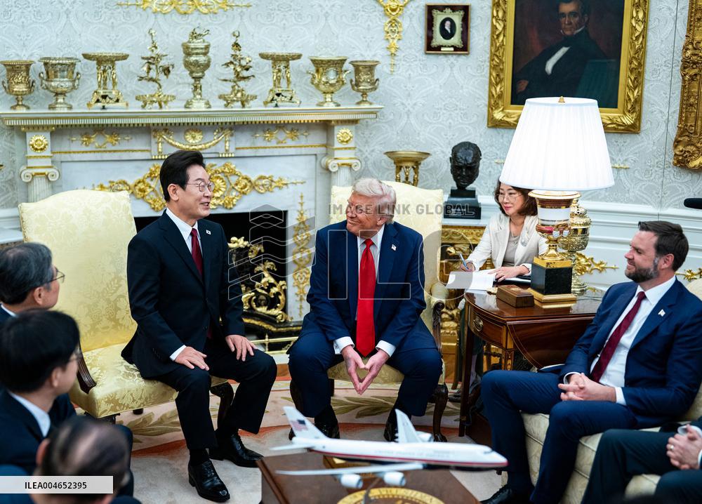 President Trump Meets With South Korean President Myung - DC