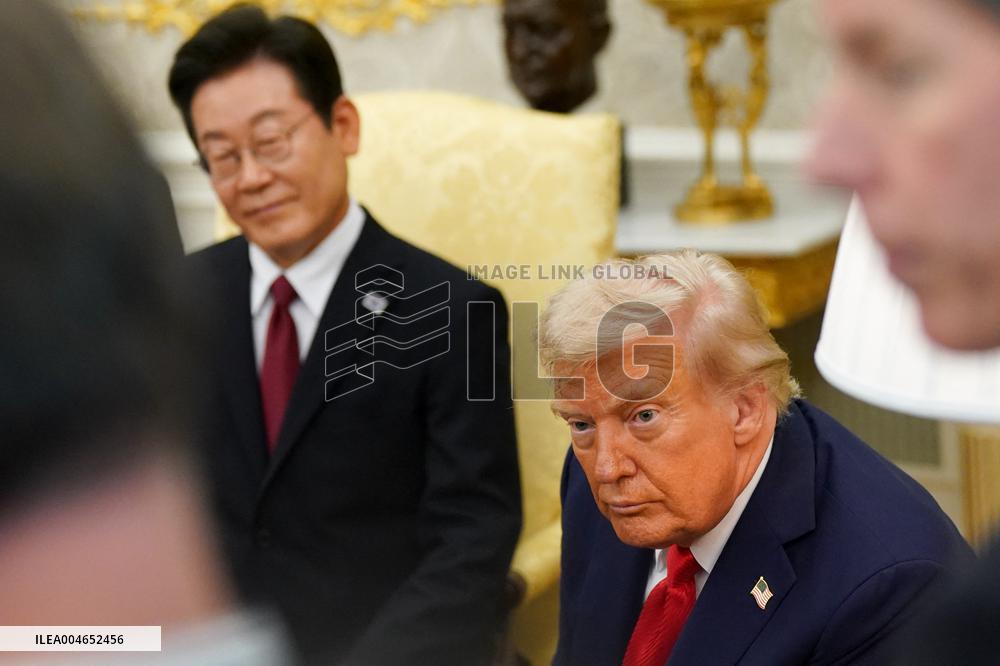 President Trump Meets With South Korean President Myung - DC