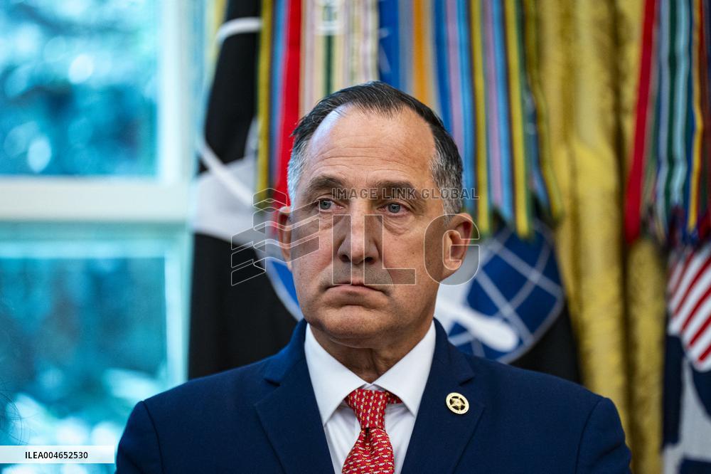 Trump Signs Executive Order In Oval Office - DC