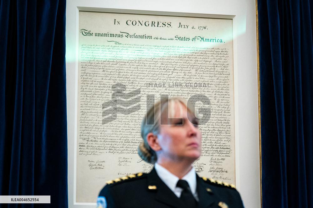 Trump Signs Executive Order In Oval Office - DC