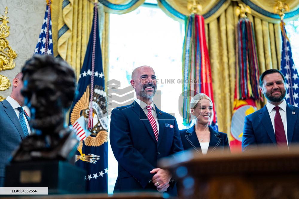 Trump Signs Executive Order In Oval Office - DC
