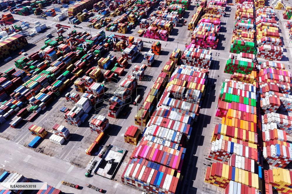 Qingdao Port Foreign Trade Container