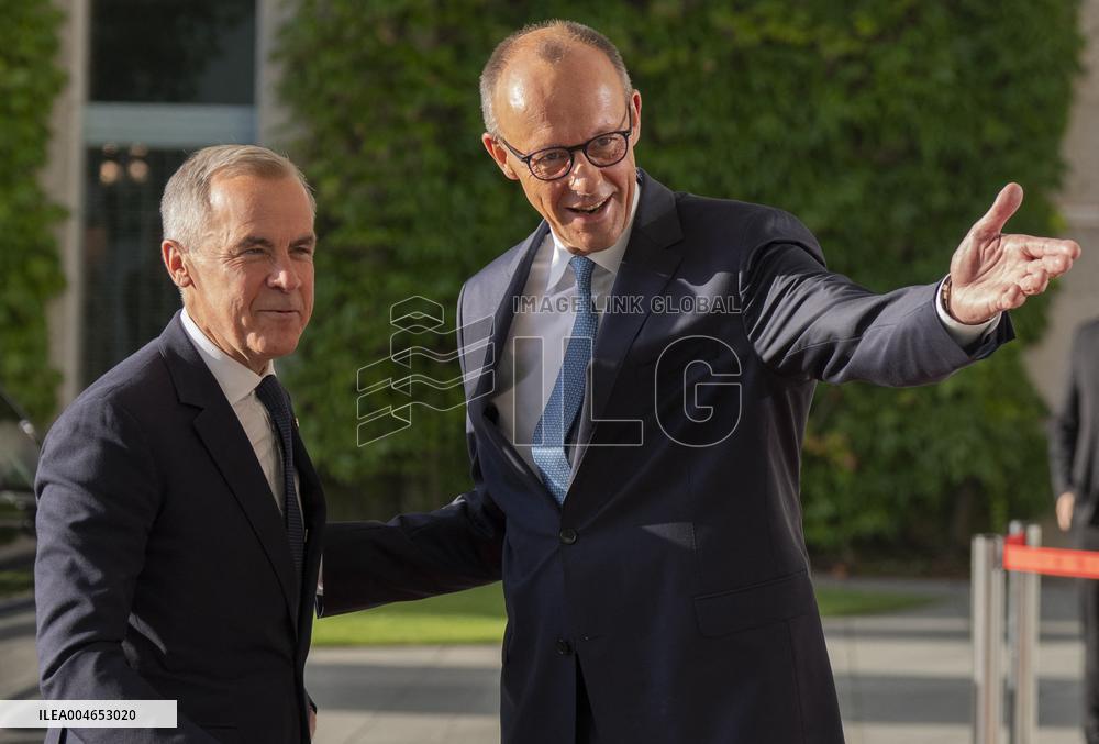 Canadian Press - Mark Carney Meets Chancellor Merz in Berlin - Germany
