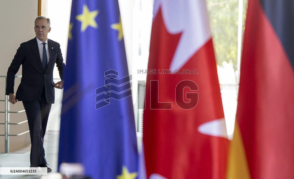 Mark Carney Meets Chancellor Merz in Berlin - Germany