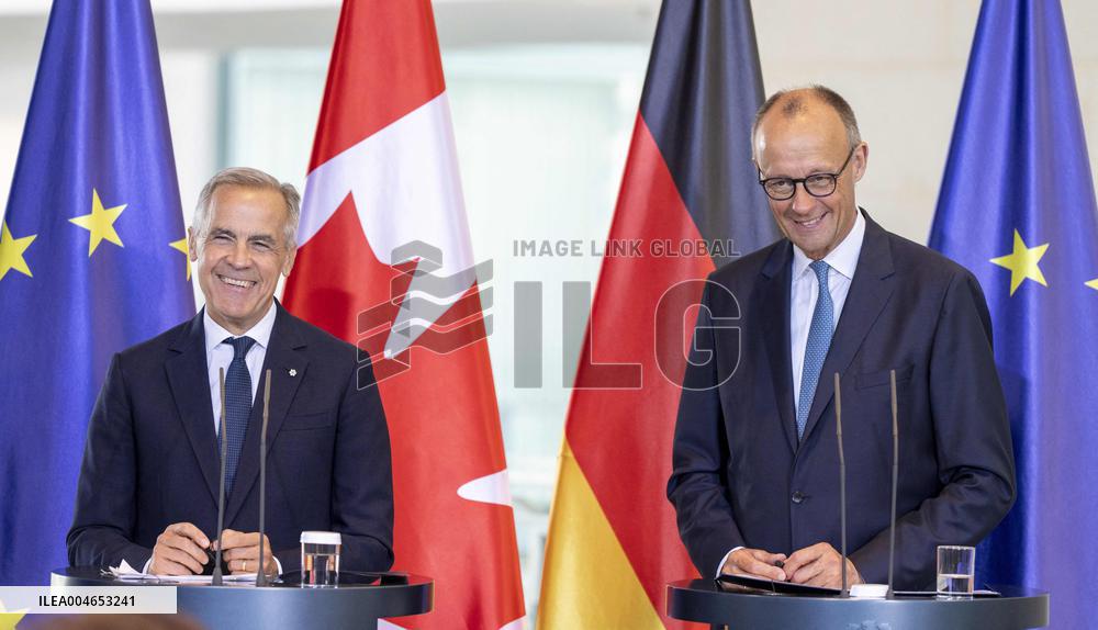 Mark Carney Meets Chancellor Merz in Berlin - Germany