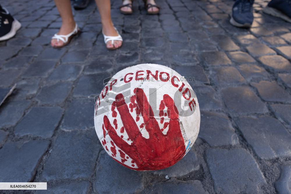 Protest Against The Italy-Israel Soccer Match - Rome