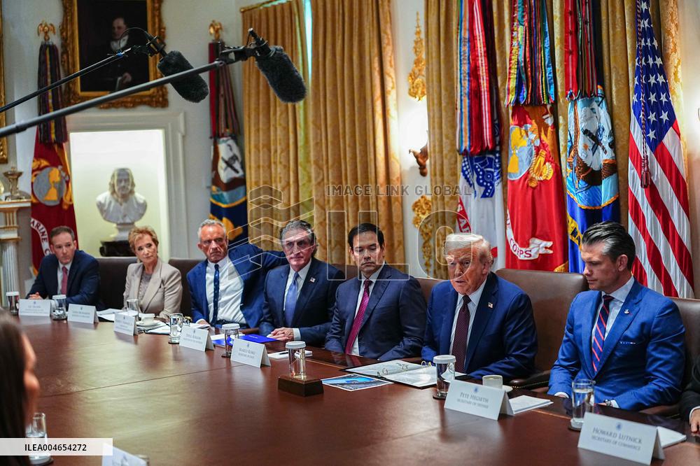 President Trump Chairs a Cabinet Meeting at the White House