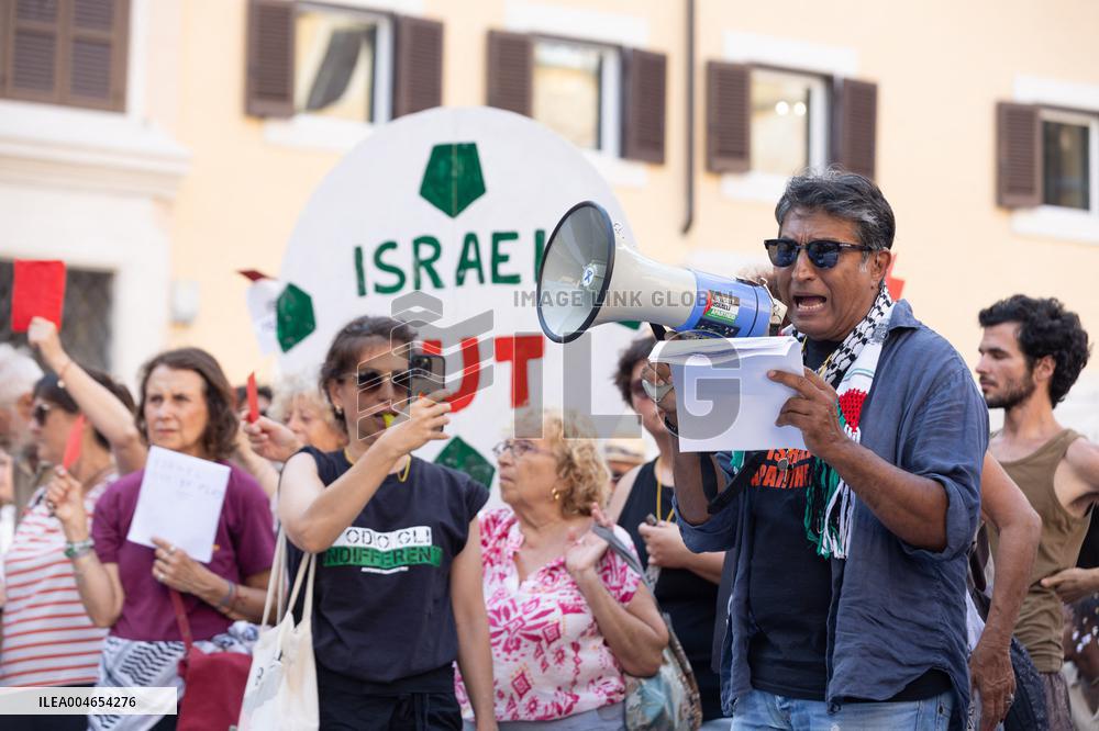 Protest Against The Italy-Israel Soccer Match - Rome