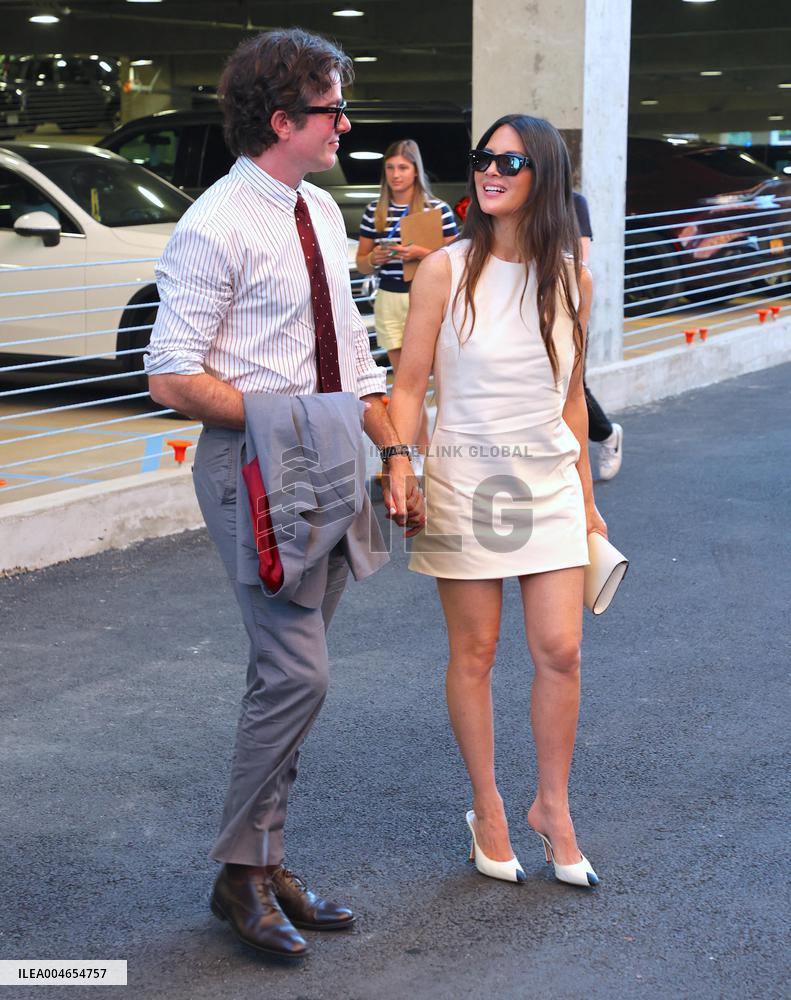 Celebs at the US Open in New York - Arrival