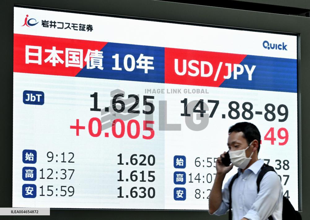 Japan's benchmark bond yield rises