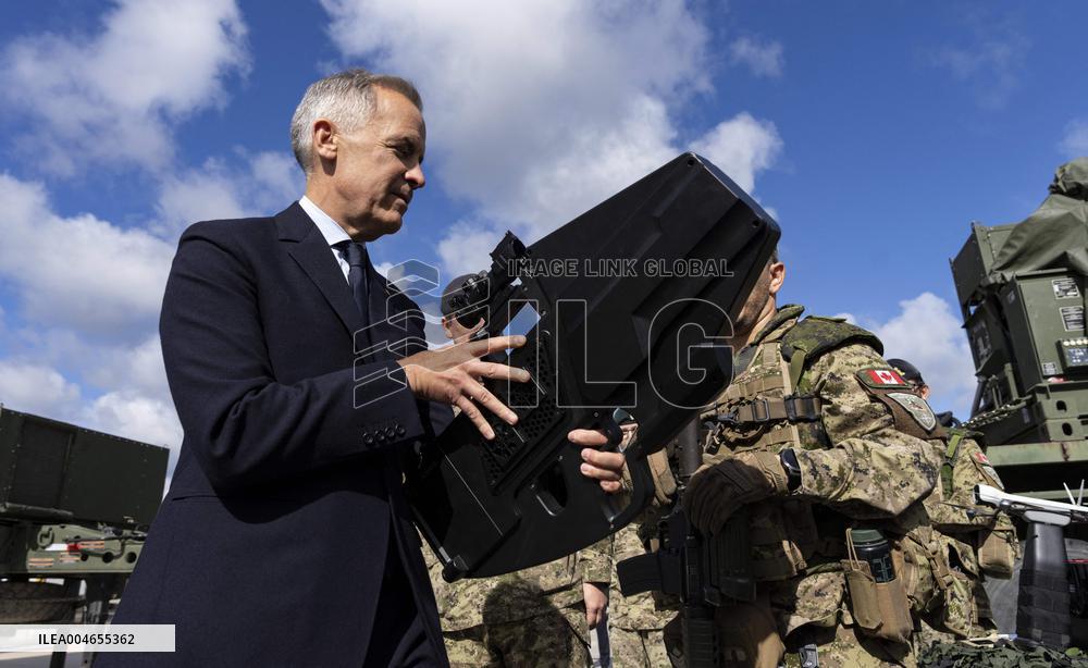 PM Mark Carney Visits Adazi Military Base - Germany