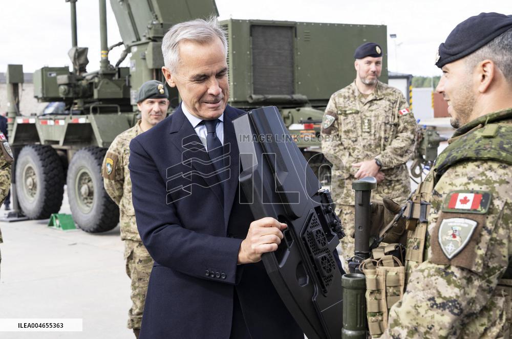 PM Mark Carney Visits Adazi Military Base - Germany