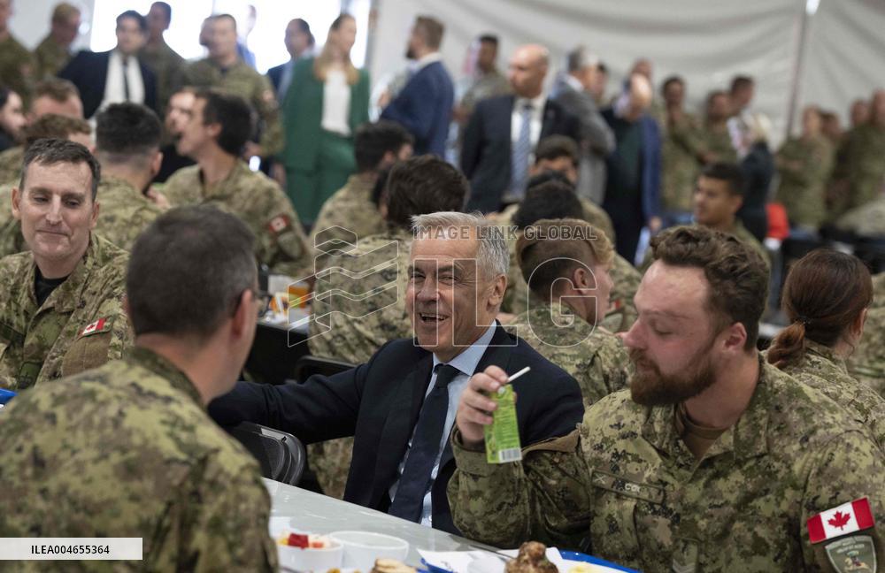 PM Mark Carney Visits Adazi Military Base - Germany