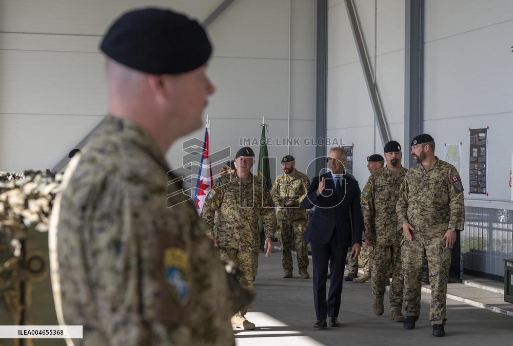 PM Mark Carney Visits Adazi Military Base - Germany