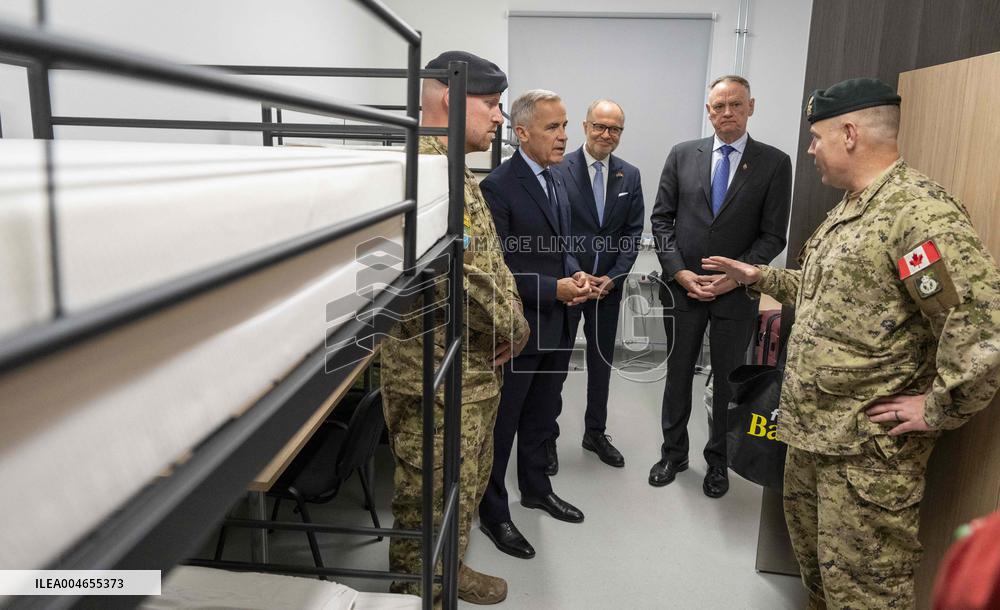 PM Mark Carney Visits Adazi Military Base - Germany