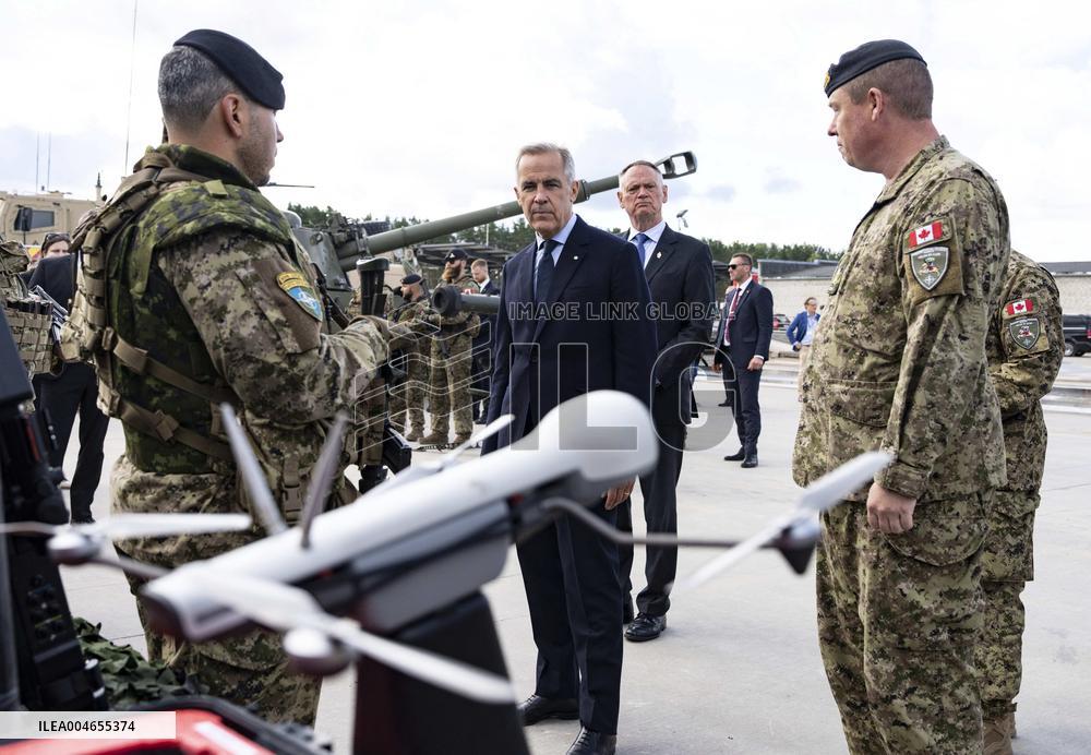 PM Mark Carney Visits Adazi Military Base - Germany