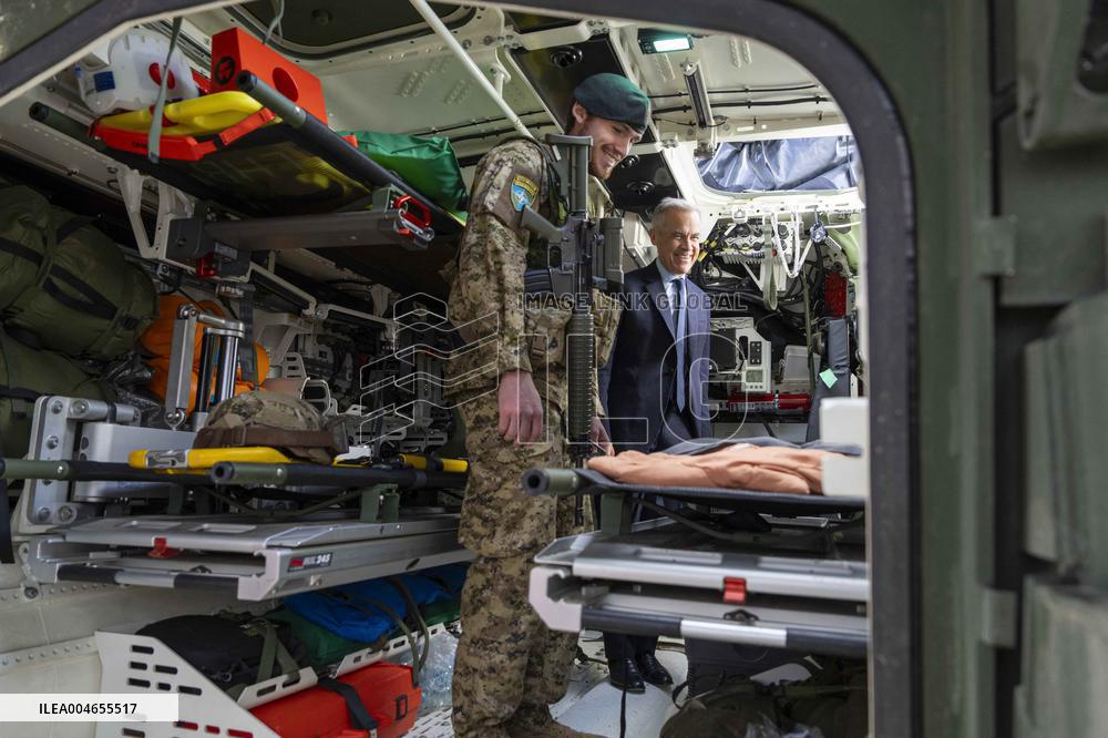 PM Mark Carney Visits Adazi Military Base - Latvia