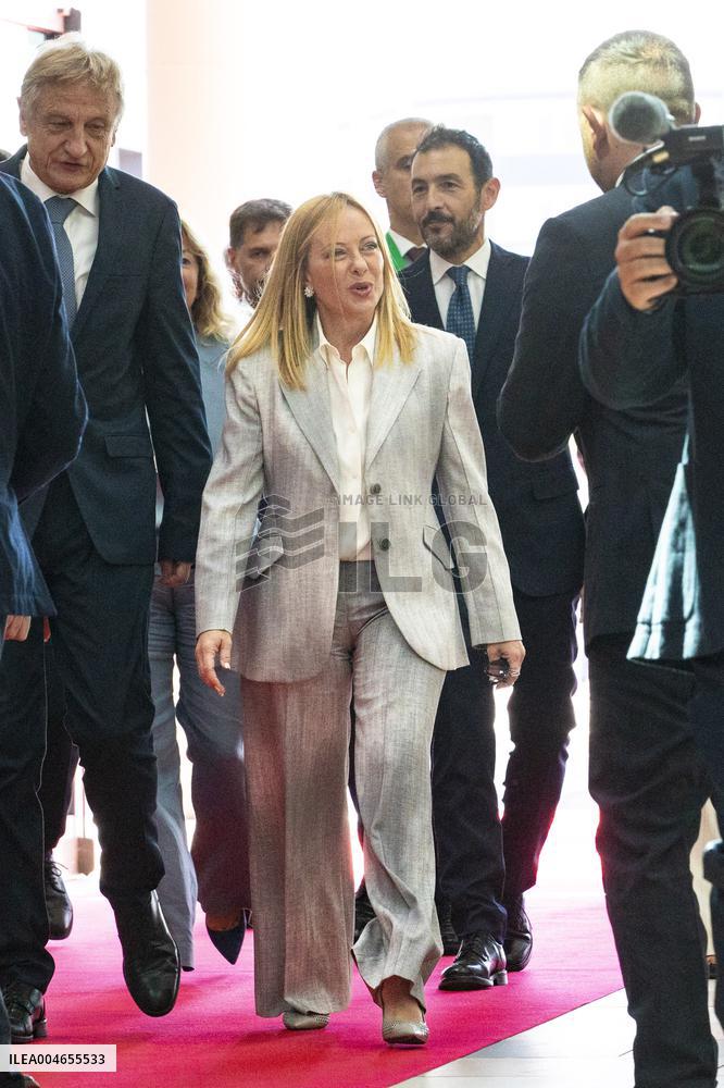 Giorgia Meloni Visits Rimini Meeting - Italy