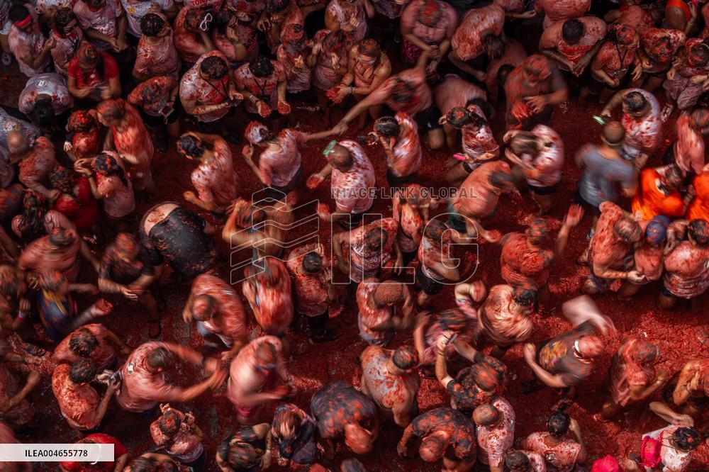 Celebration of the Tomatina de Buñol (Valencia) 2025