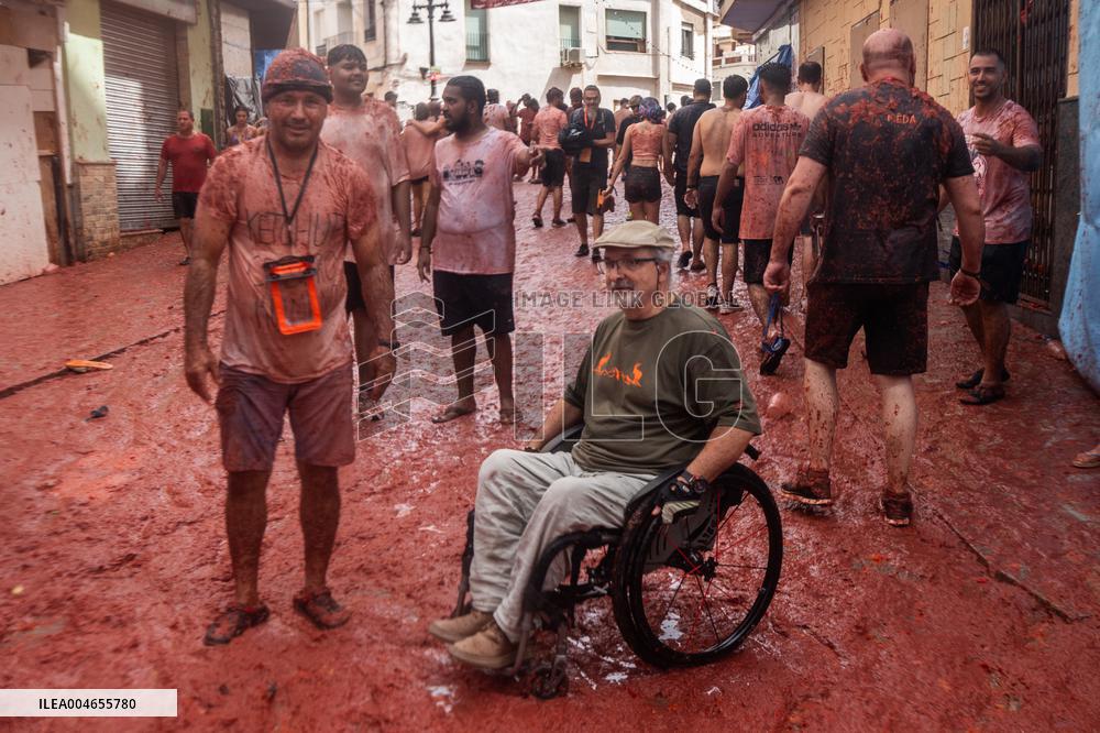 Celebration of the Tomatina de Buñol (Valencia) 2025