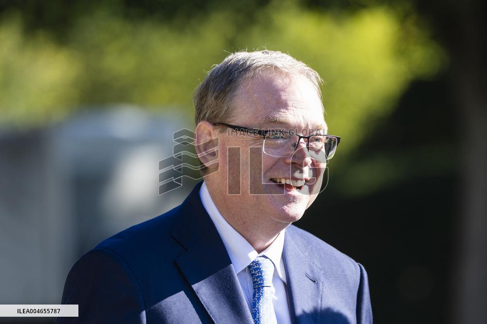 Director of the National Economic Council Kevin Hassett speaks at White House