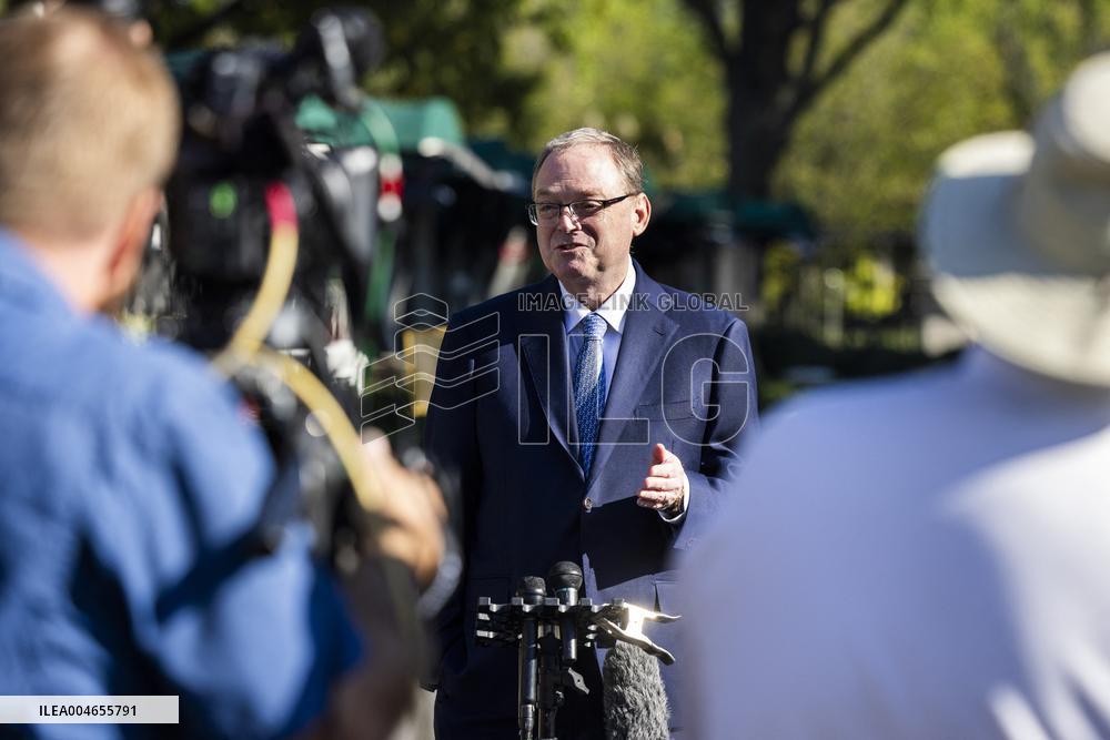 Director of the National Economic Council Kevin Hassett speaks at White House