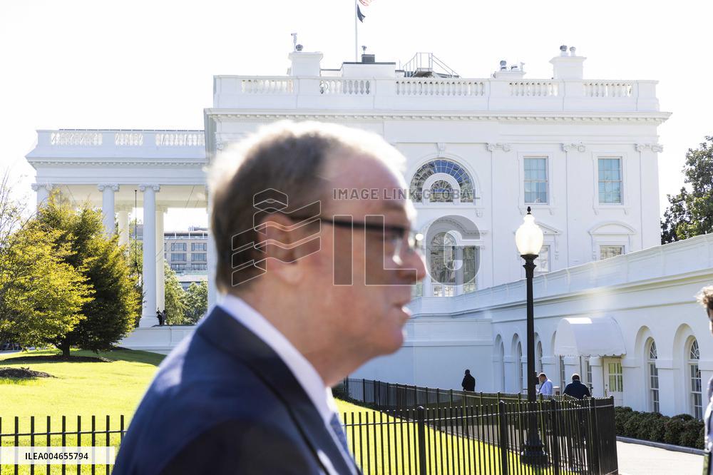Director of the National Economic Council Kevin Hassett speaks at White House