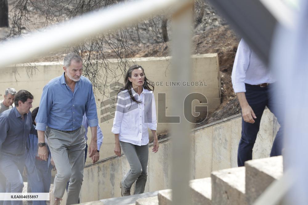 Royals Visit Fire-Affected Areas In Lake Sanabria