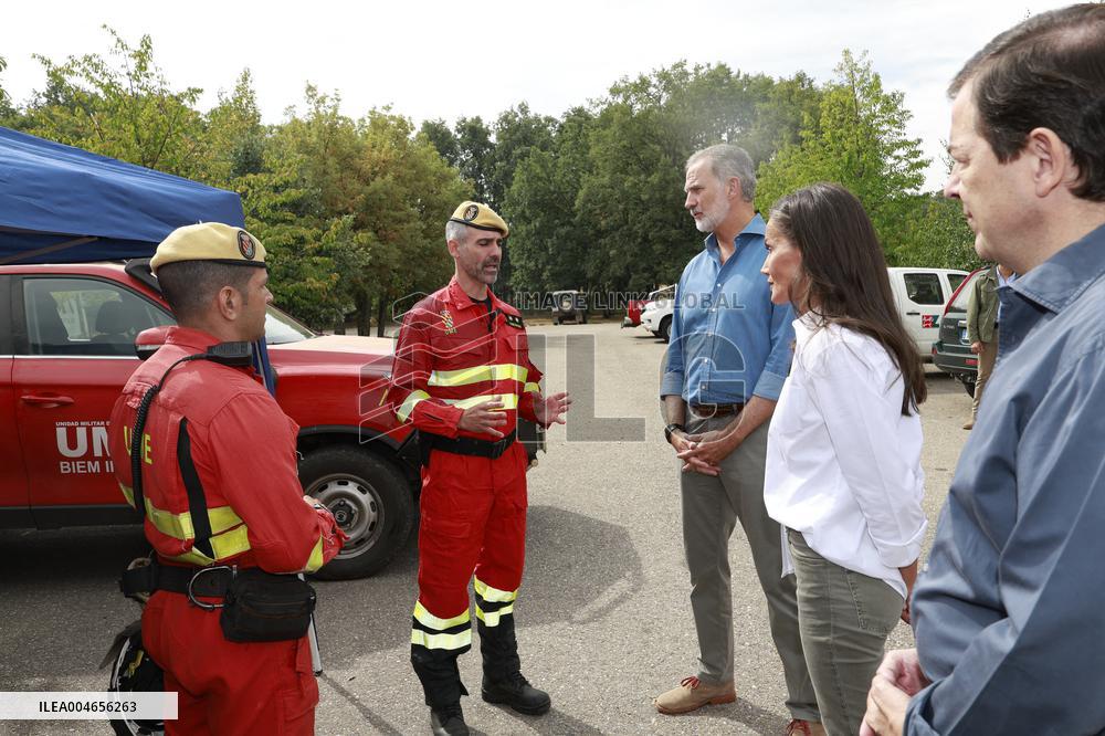 Royals Visit Fire-Affected Areas In Lake Sanabria