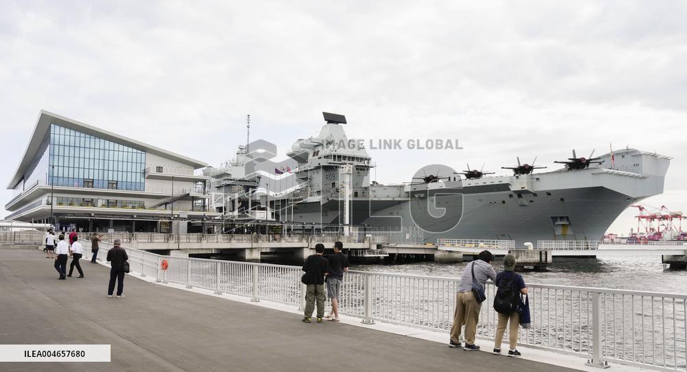 Prince of Wales carrier at port in Tokyo