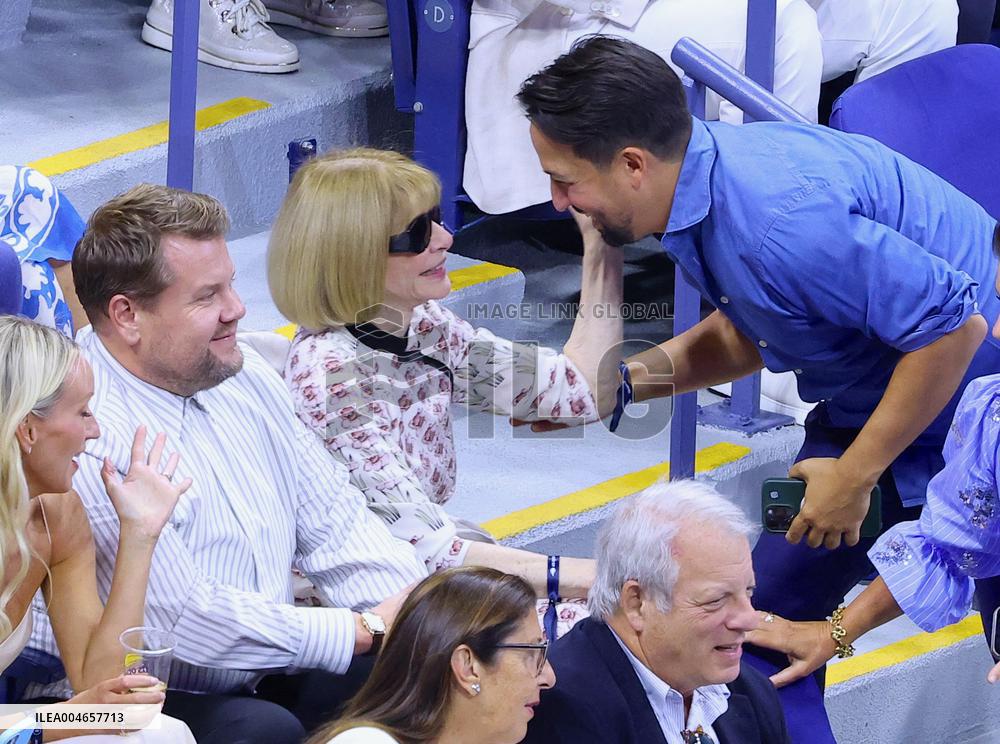 Celebs attend US Open - NYC