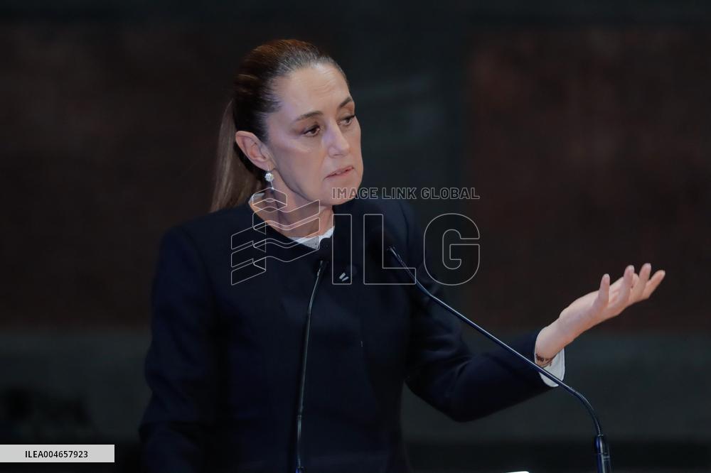 Mexican President Claudia Sheinbaum at Inaugural Ceremony for the New National Baccalaureate - Mexico