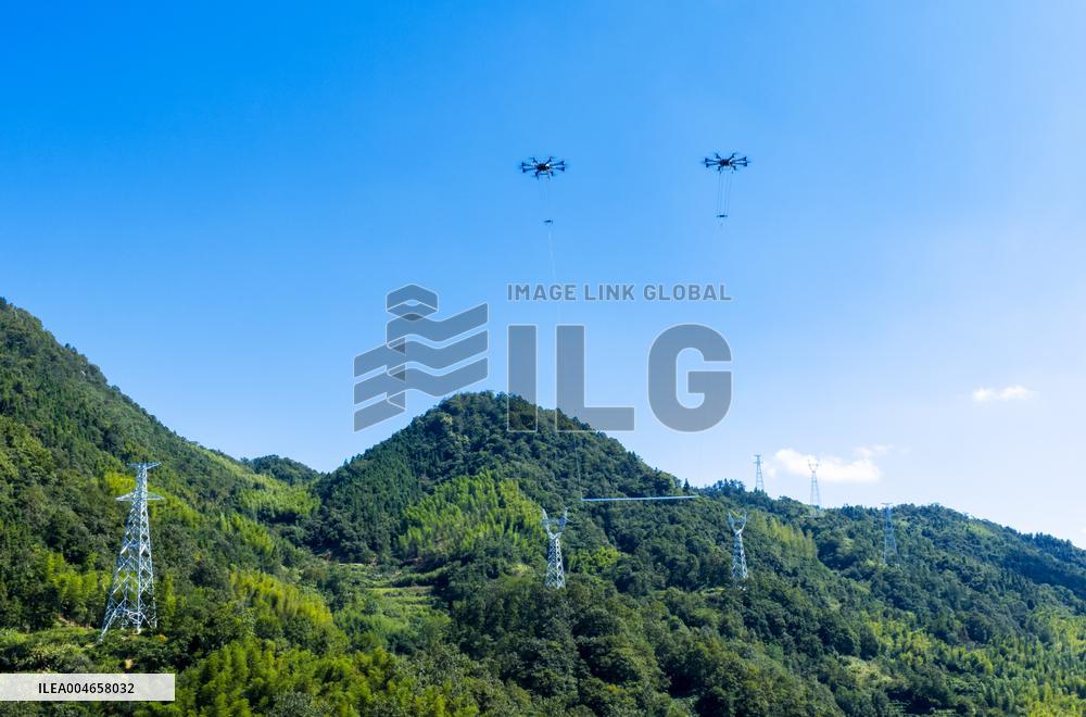 Drone Tower Material Transportation in Anqing