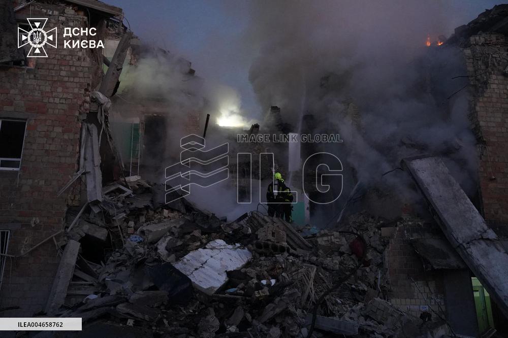 Significant Russian Attack in Kyiv - Ukraine