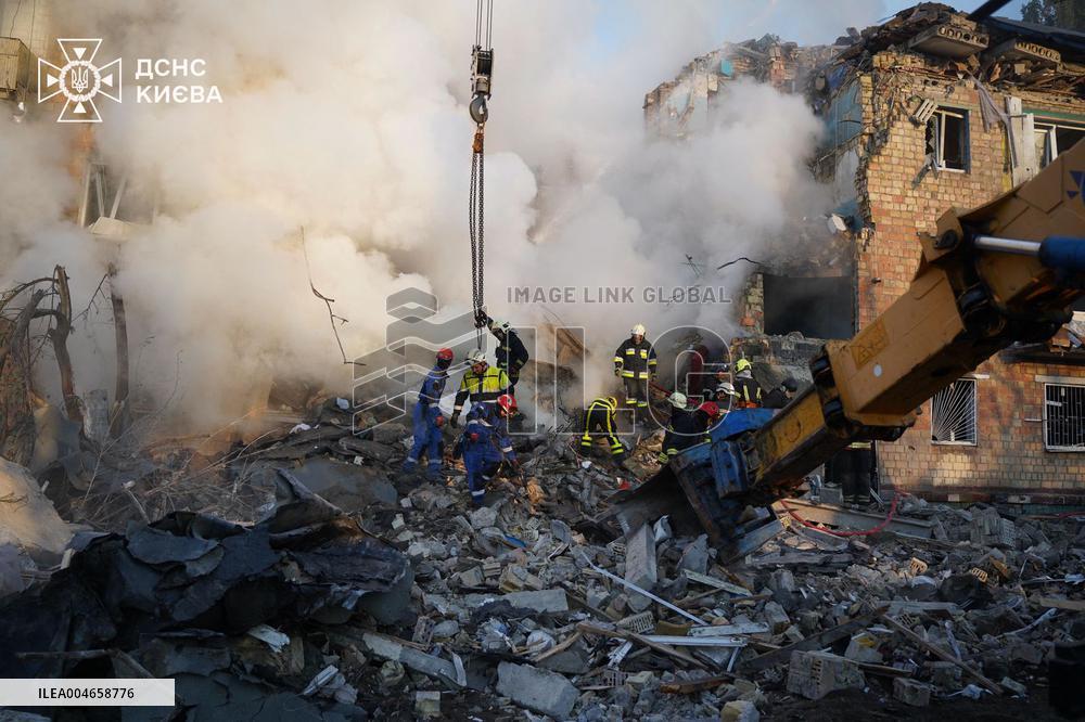 Significant Russian Attack in Kyiv - Ukraine